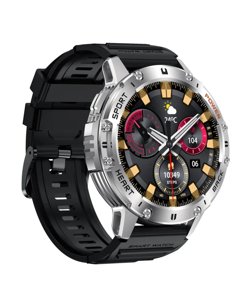 SMARTWATCH MĘSKI GRAVITY GT22-2 - AMOLED, DODATKOWY PASEK (sg030b)