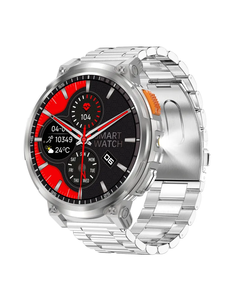 SMARTWATCH MĘSKI GRAVITY GT23-2 - LATARKA, DODATKOWY PASEK (sg031b) SMARTWATCH MĘSKI GRAVITY GT23-2 - LATARKA, DODATKOWY PASEK (sg031b)
