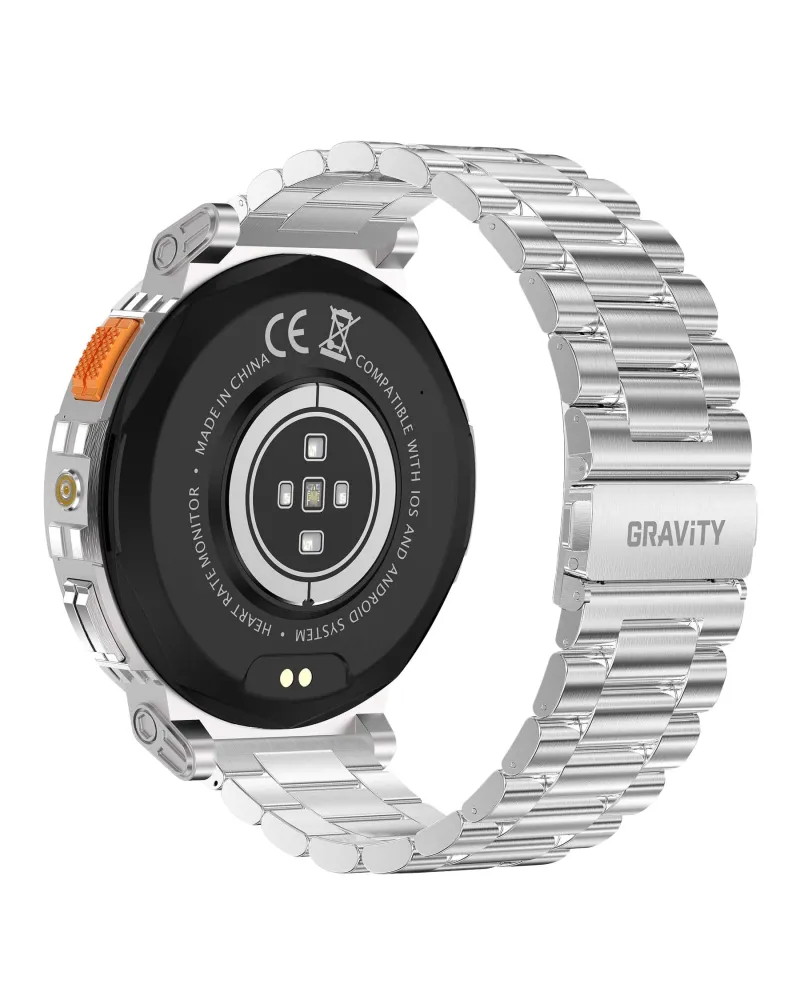 SMARTWATCH MĘSKI GRAVITY GT23-2 - LATARKA, DODATKOWY PASEK (sg031b) SMARTWATCH MĘSKI GRAVITY GT23-2 - LATARKA, DODATKOWY PASEK (sg031b)