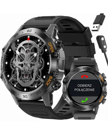 SMARTWATCH MĘSKI GRAVITY GT9-1 - WYKONYWANIE POŁĄCZEŃ, CIŚNIENIOMIERZ (sg021a)