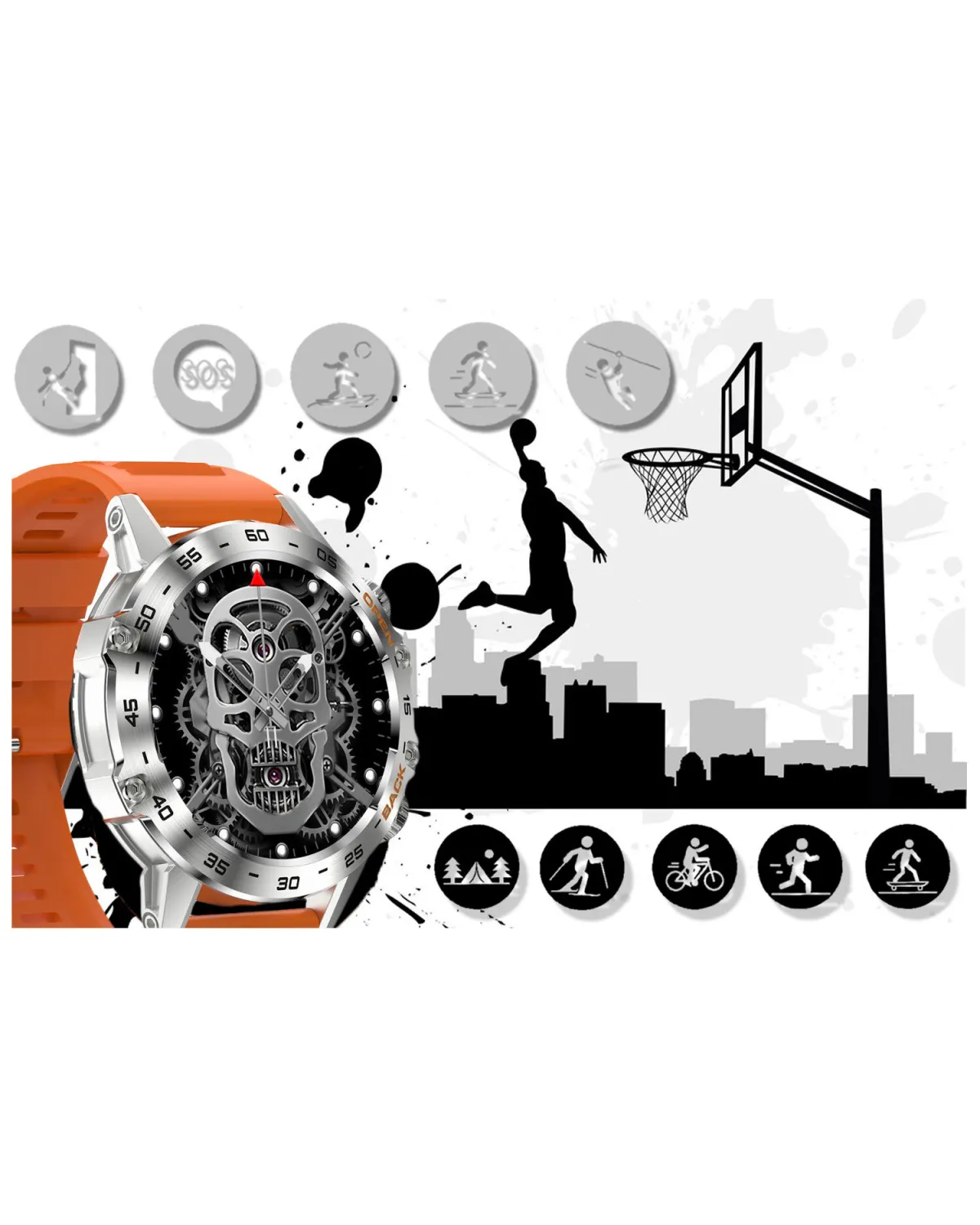 SMARTWATCH MĘSKI GRAVITY GT9-9- WYKONYWANIE POŁĄCZEŃ, CIŚNIENIOMIERZ (sg021i) SMARTWATCH MĘSKI GRAVITY GT9-9- WYKONYWANIE POŁĄCZEŃ, CIŚNIENIOMIERZ (sg021i)