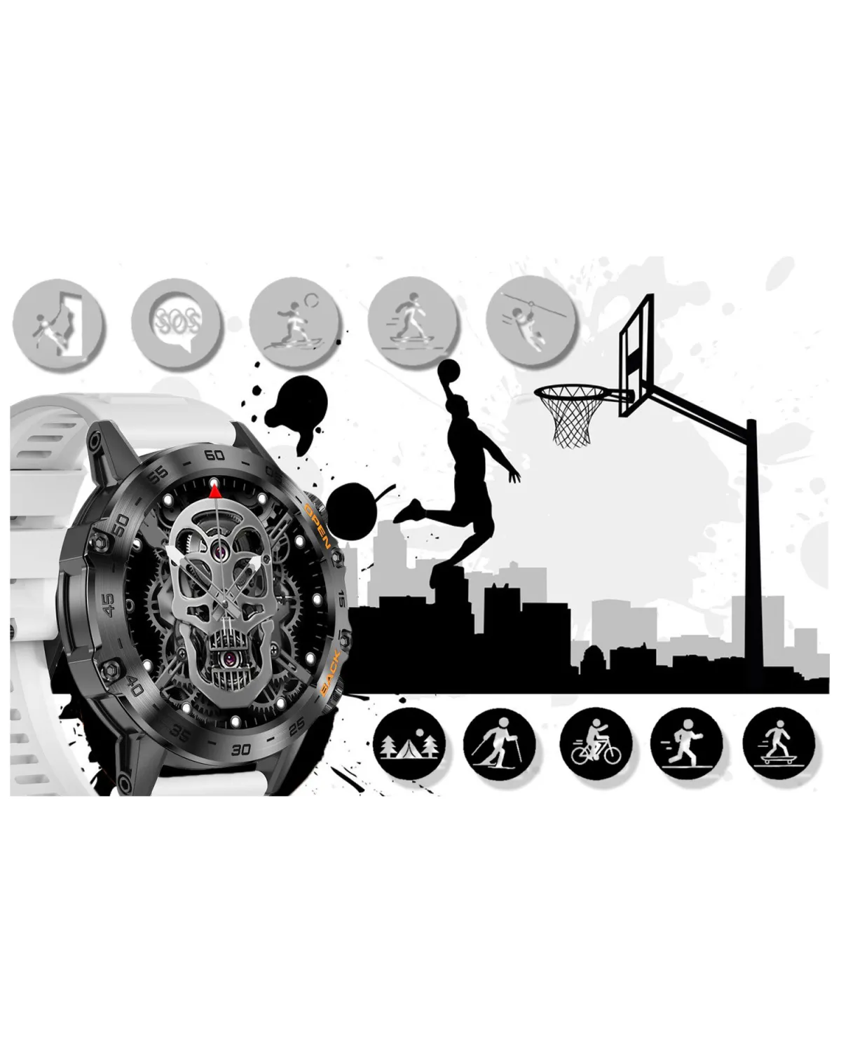 SMARTWATCH MĘSKI GRAVITY GT9-10 - WYKONYWANIE POŁĄCZEŃ, CIŚNIENIOMIERZ (sg021j) SMARTWATCH MĘSKI GRAVITY GT9-10 - WYKONYWANIE POŁĄCZEŃ, CIŚNIENIOMIERZ (sg021j)