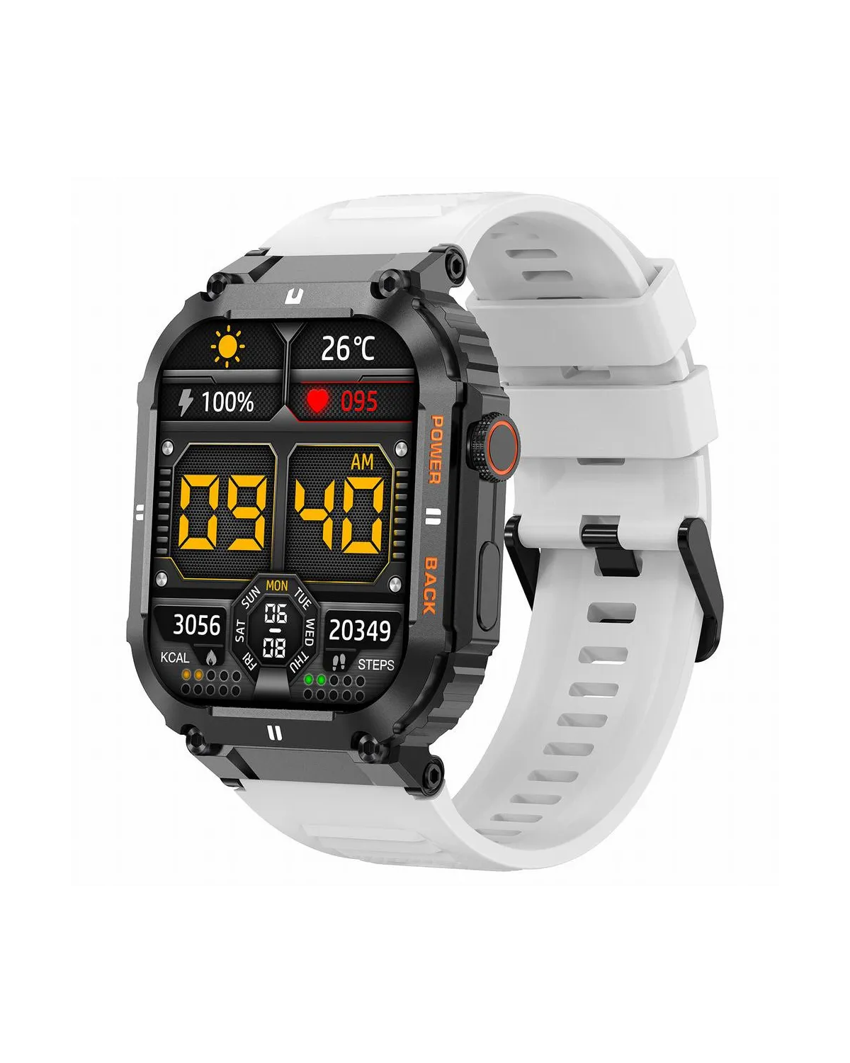 SMARTWATCH MĘSKI GRAVITY GT6-8 - WYKONYWANIE POŁĄCZEŃ, MONITOR SNU (sg020h)