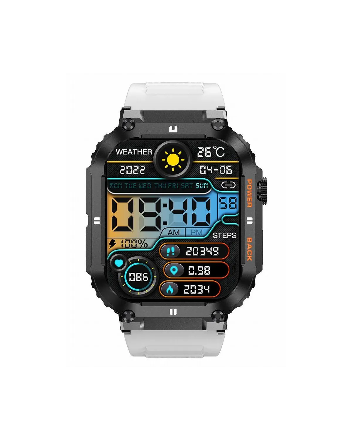 SMARTWATCH MĘSKI GRAVITY GT6-8 - WYKONYWANIE POŁĄCZEŃ, MONITOR SNU (sg020h)