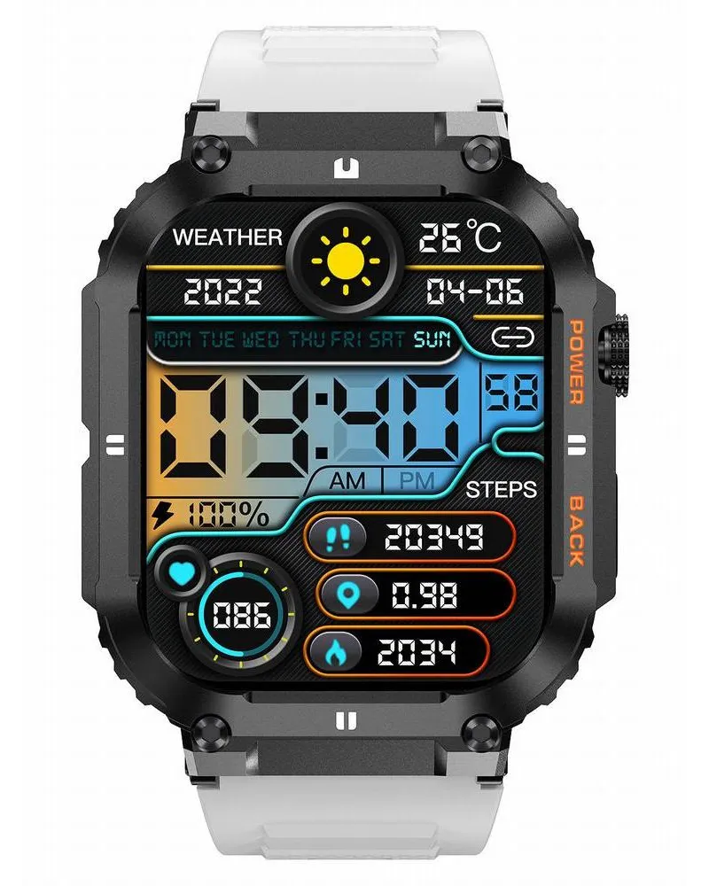 SMARTWATCH MĘSKI GRAVITY GT6-8 - WYKONYWANIE POŁĄCZEŃ, MONITOR SNU (sg020h)