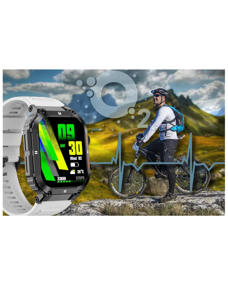 SMARTWATCH MĘSKI GRAVITY GT6-8 - WYKONYWANIE POŁĄCZEŃ, MONITOR SNU (sg020h)