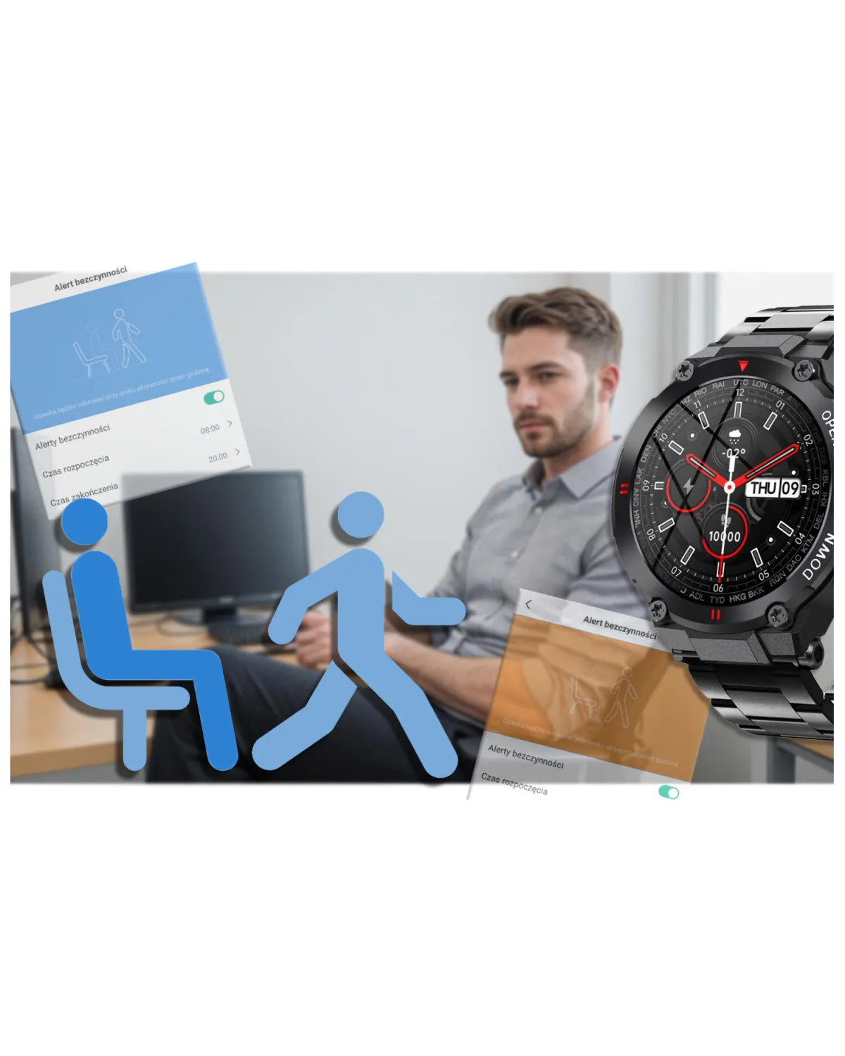SMARTWATCH MĘSKI GRAVITY GT7-2 - WYKONYWANIE POŁĄCZEŃ (sg016b) SMARTWATCH MĘSKI GRAVITY GT7-2 - WYKONYWANIE POŁĄCZEŃ (sg016b)