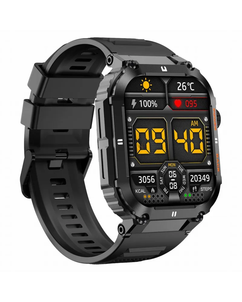 SMARTWATCH MĘSKI GRAVITY GT6-1 - WYKONYWANIE POŁĄCZEŃ, MONITOR SNU (sg020a)
