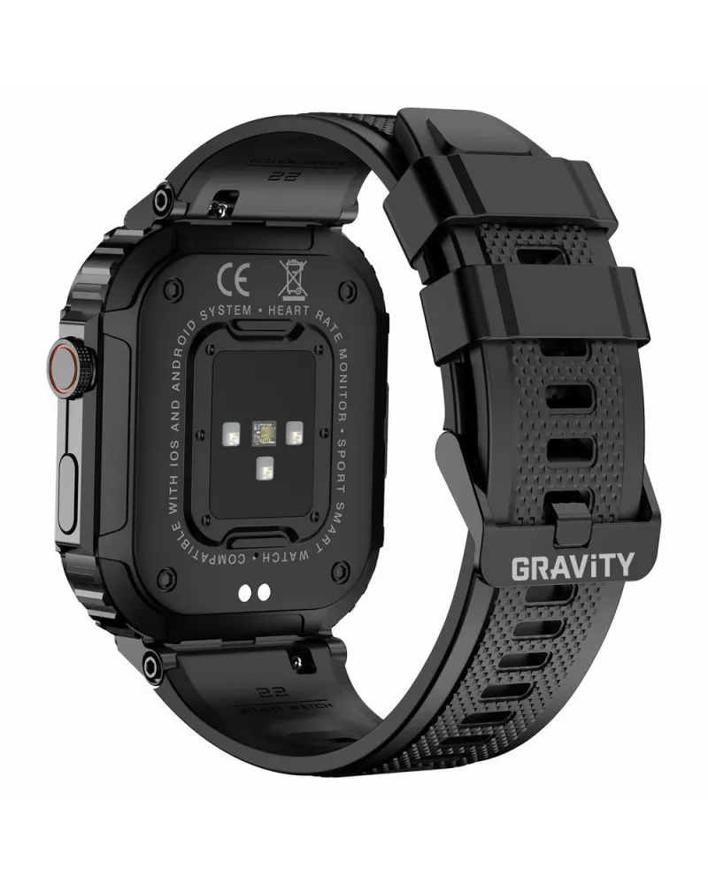 SMARTWATCH MĘSKI GRAVITY GT6-1 - WYKONYWANIE POŁĄCZEŃ, MONITOR SNU (sg020a)
