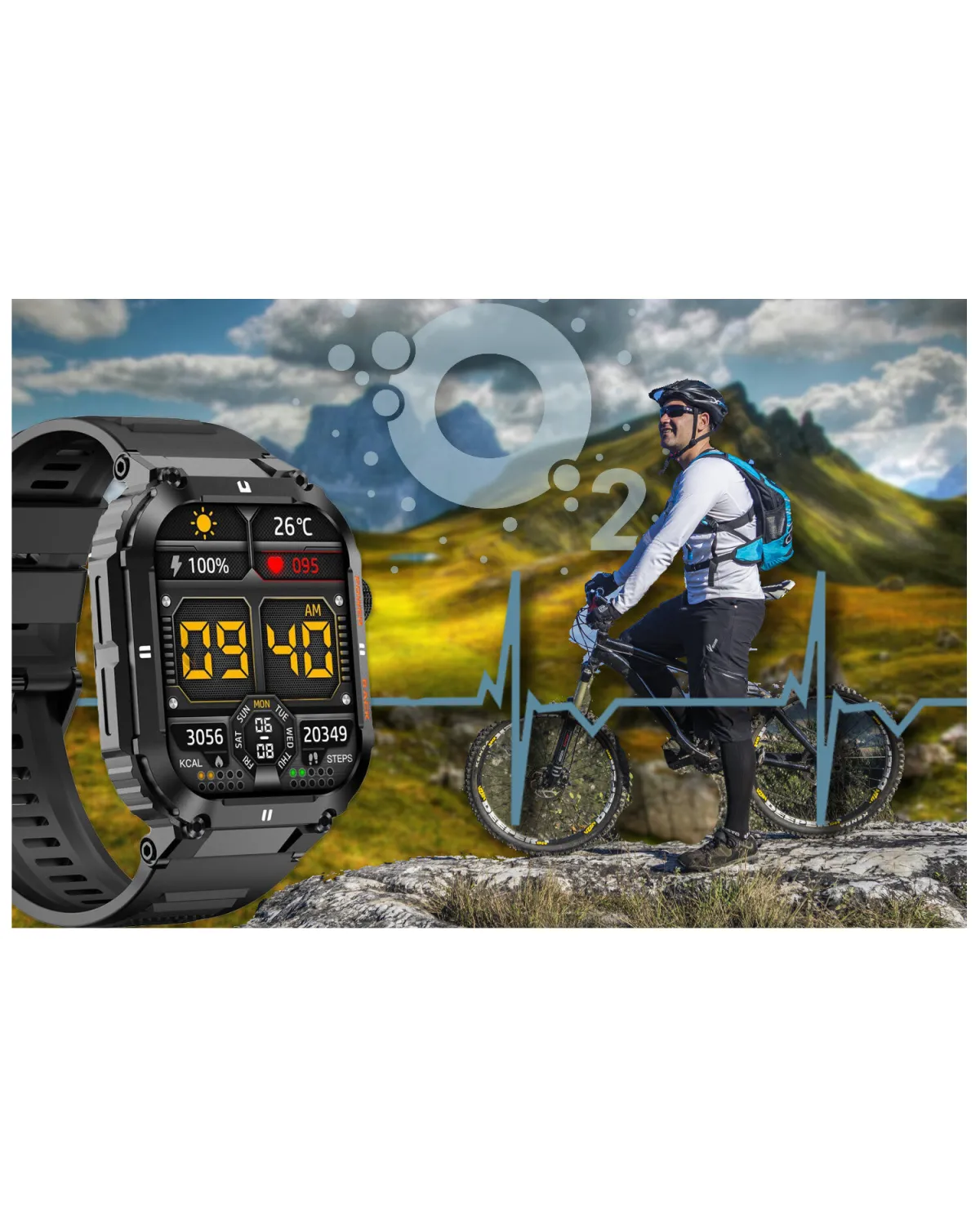 SMARTWATCH MĘSKI GRAVITY GT6-1 - WYKONYWANIE POŁĄCZEŃ, MONITOR SNU (sg020a)