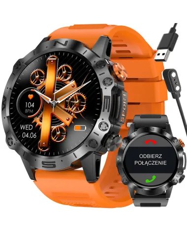 SMARTWATCH MĘSKI GRAVITY GT20-3 - AMOLED, DODATKOWY PASEK (sg024c)