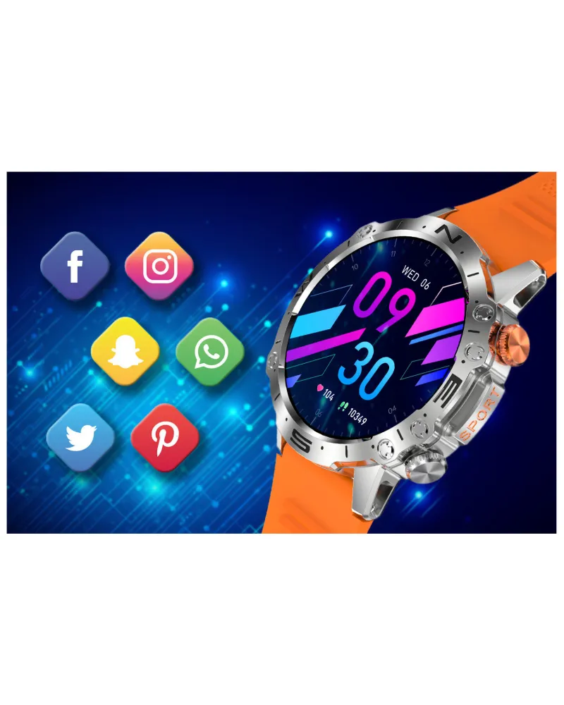 SMARTWATCH MĘSKI GRAVITY GT20-4 - AMOLED, DODATKOWY PASEK (sg024d)