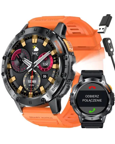 SMARTWATCH MĘSKI GRAVITY GT22-3 - AMOLED, DODATKOWY PASEK (sg030c)