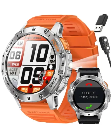 SMARTWATCH MĘSKI GRAVITY GT22-4 - AMOLED, DODATKOWY PASEK (sg030d)