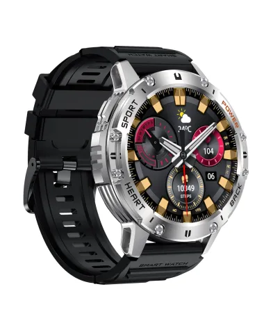 SMARTWATCH MĘSKI GRAVITY GT22-4 - AMOLED, DODATKOWY PASEK (sg030d)