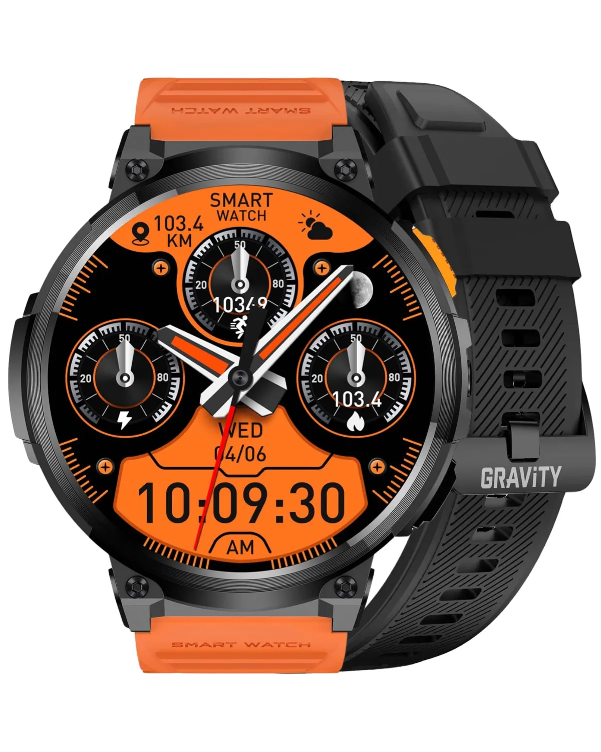 SMARTWATCH MĘSKI GRAVITY GT23-3 - LATARKA, DODATKOWY PASEK (sg031c) SMARTWATCH MĘSKI GRAVITY GT23-3 - LATARKA, DODATKOWY PASEK (sg031c)