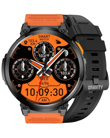 SMARTWATCH MĘSKI GRAVITY GT23-3 - LATARKA, DODATKOWY PASEK (sg031c) SMARTWATCH MĘSKI GRAVITY GT23-3 - LATARKA, DODATKOWY PASEK (sg031c)