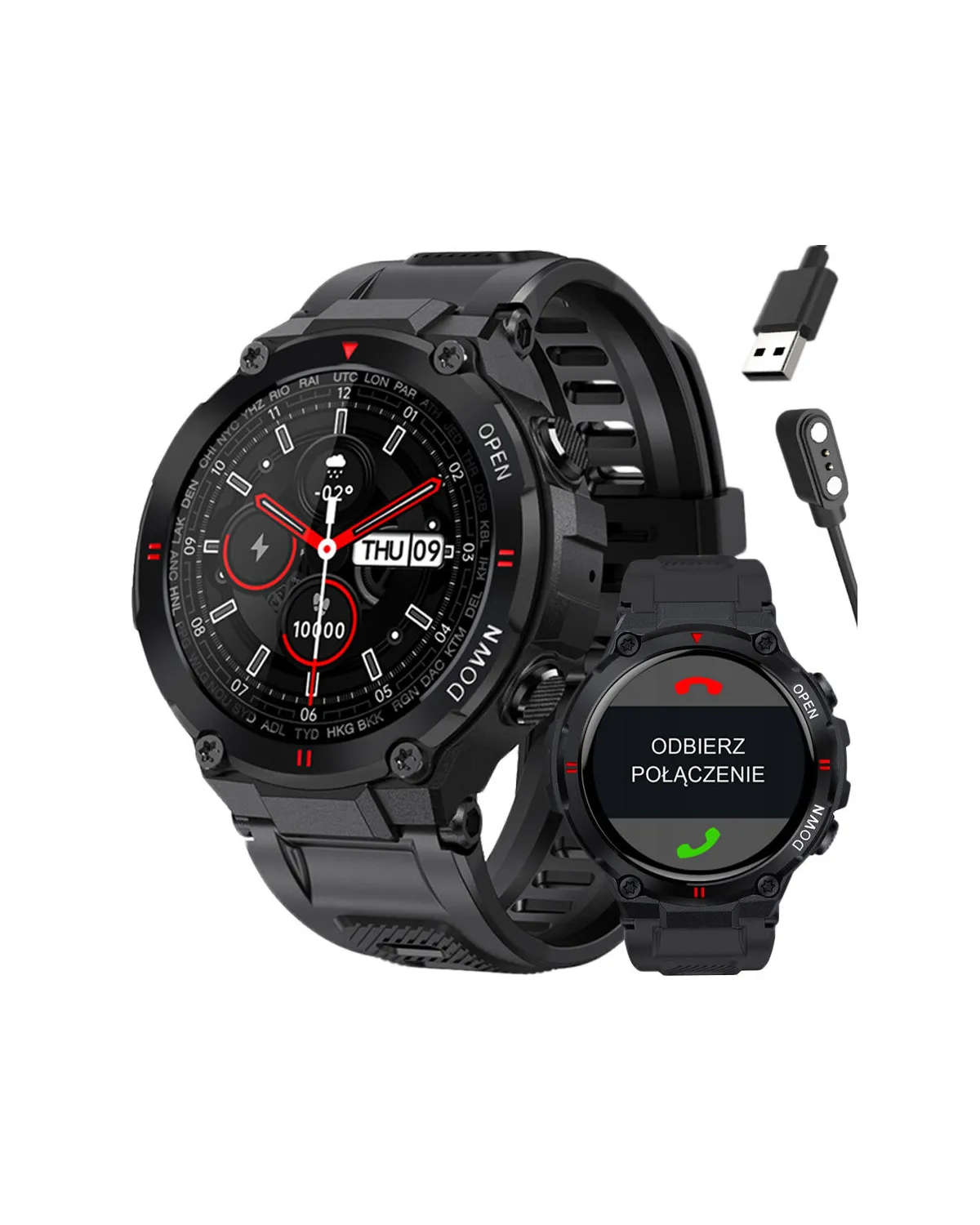 SMARTWATCH MĘSKI GRAVITY GT7-1 - WYKONYWANIE POŁĄCZEŃ (sg016a) SMARTWATCH MĘSKI GRAVITY GT7-1 - WYKONYWANIE POŁĄCZEŃ (sg016a)