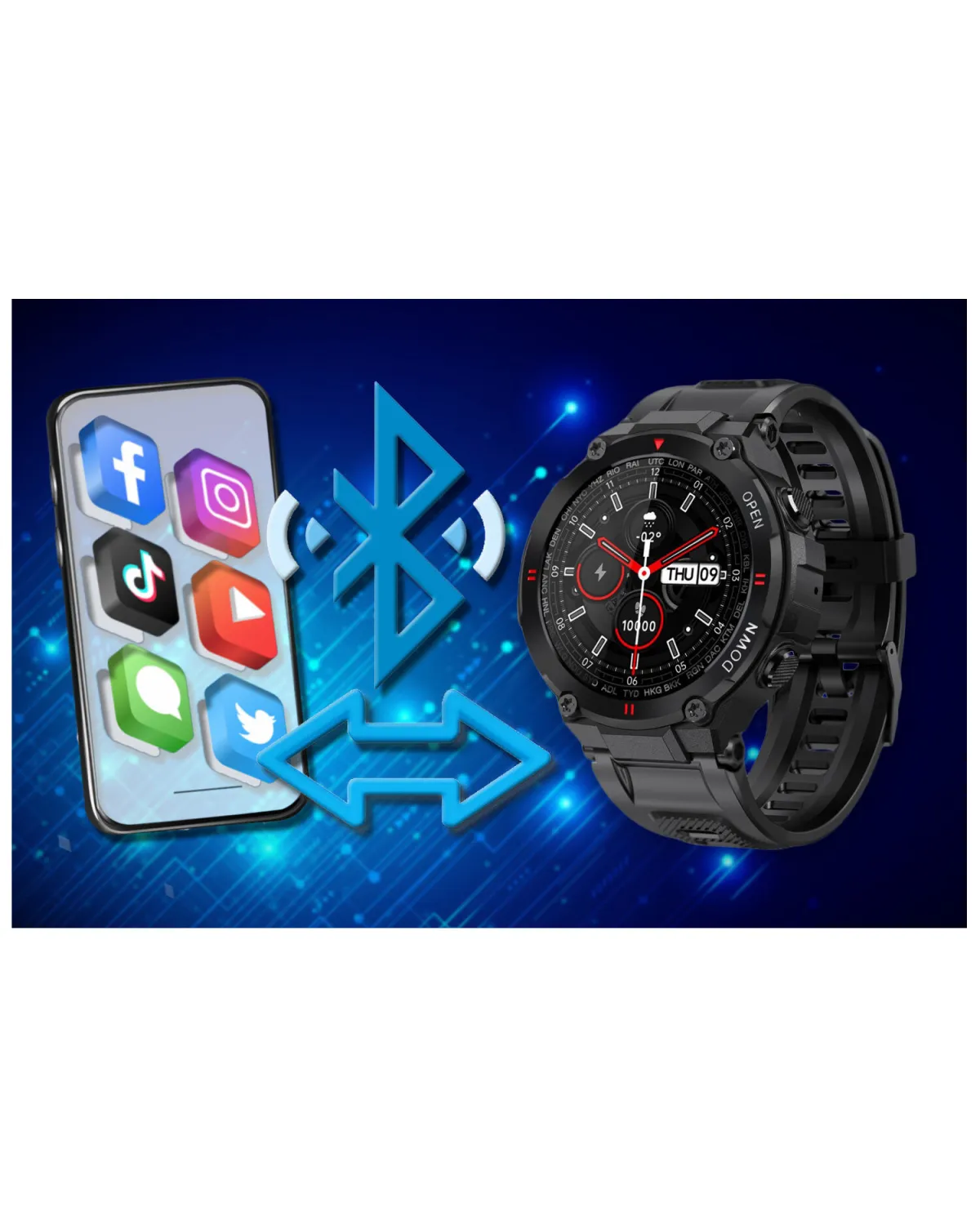 SMARTWATCH MĘSKI GRAVITY GT7-1 - WYKONYWANIE POŁĄCZEŃ (sg016a) SMARTWATCH MĘSKI GRAVITY GT7-1 - WYKONYWANIE POŁĄCZEŃ (sg016a)
