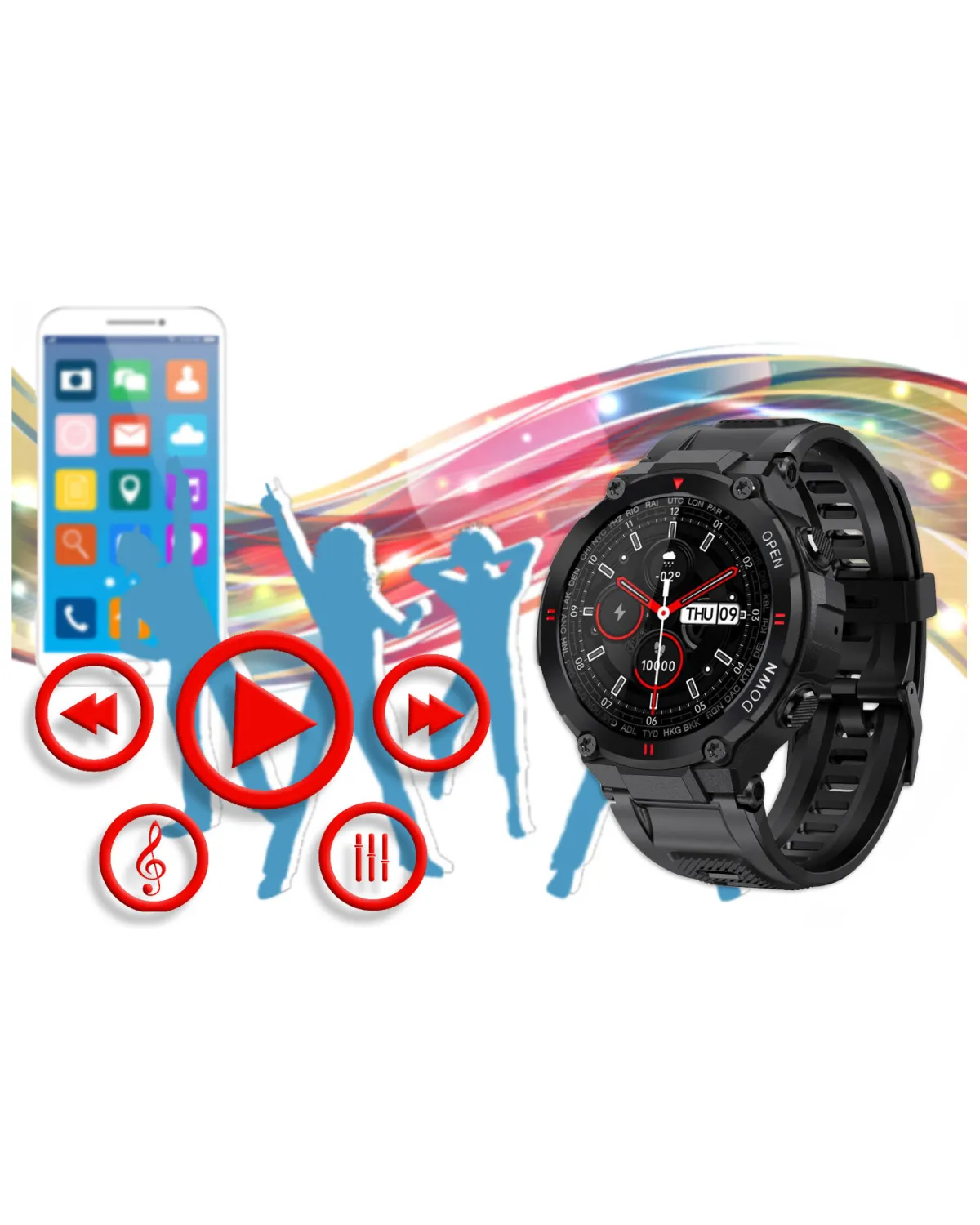 SMARTWATCH MĘSKI GRAVITY GT7-1 - WYKONYWANIE POŁĄCZEŃ (sg016a) SMARTWATCH MĘSKI GRAVITY GT7-1 - WYKONYWANIE POŁĄCZEŃ (sg016a)