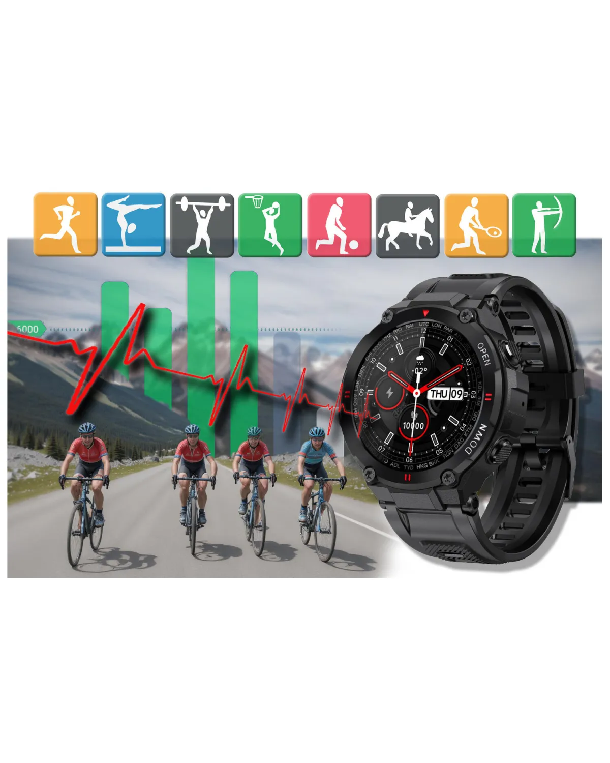 SMARTWATCH MĘSKI GRAVITY GT7-1 - WYKONYWANIE POŁĄCZEŃ (sg016a) SMARTWATCH MĘSKI GRAVITY GT7-1 - WYKONYWANIE POŁĄCZEŃ (sg016a)