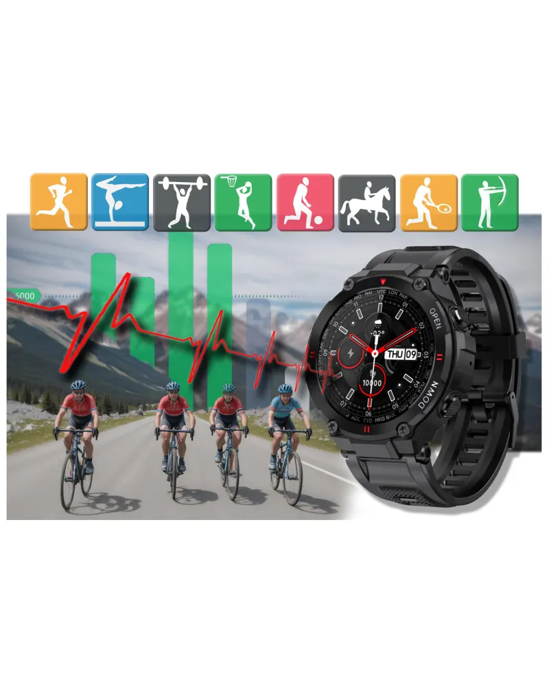 SMARTWATCH MĘSKI GRAVITY GT7-1 - WYKONYWANIE POŁĄCZEŃ (sg016a) SMARTWATCH MĘSKI GRAVITY GT7-1 - WYKONYWANIE POŁĄCZEŃ (sg016a)
