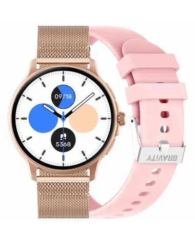 SMARTWATCH UNISEX GRAVITY GT12-3 - ROZMOWY BLUETOOTH, DODATKOWY PASEK (sg035c)