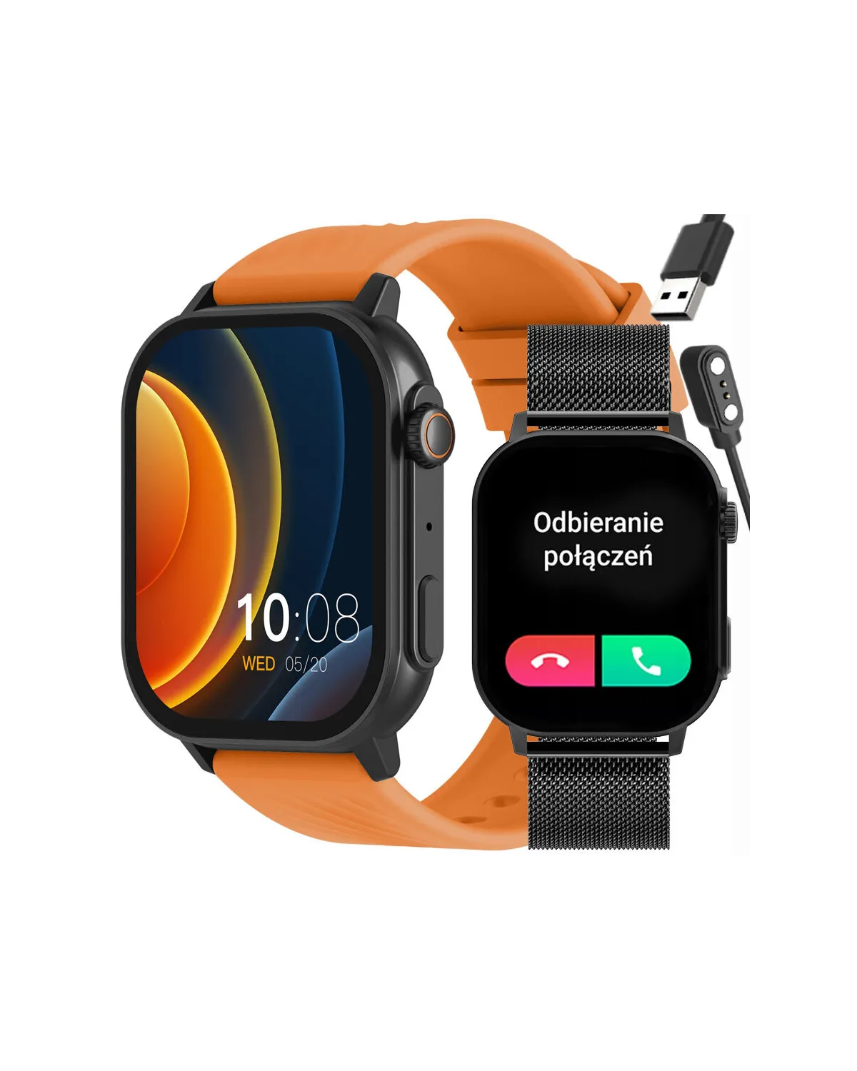 SMARTWATCH UNISEX GRAVITY GT15-2 - ROZMOWY BLUETOOTH, DODATKOWY PASEK (sg029b) SMARTWATCH UNISEX GRAVITY GT15-2 - ROZMOWY BLUETOOTH, DODATKOWY PASEK (sg029b)