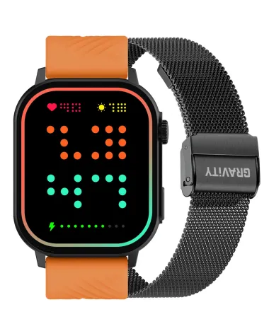 SMARTWATCH UNISEX GRAVITY GT15-2 - ROZMOWY BLUETOOTH, DODATKOWY PASEK (sg029b) SMARTWATCH UNISEX GRAVITY GT15-2 - ROZMOWY BLUETOOTH, DODATKOWY PASEK (sg029b)