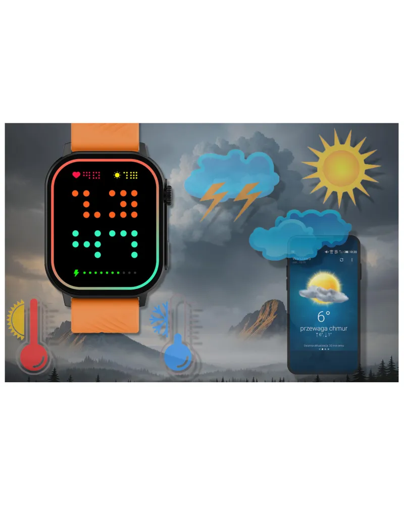 SMARTWATCH UNISEX GRAVITY GT15-2 - ROZMOWY BLUETOOTH, DODATKOWY PASEK (sg029b) SMARTWATCH UNISEX GRAVITY GT15-2 - ROZMOWY BLUETOOTH, DODATKOWY PASEK (sg029b)