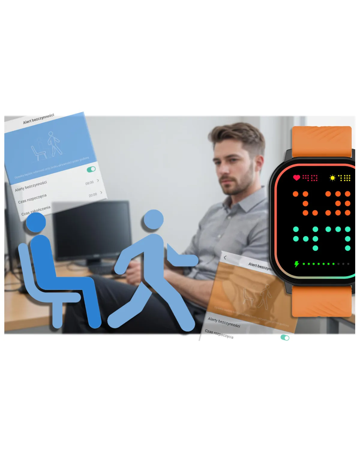 SMARTWATCH UNISEX GRAVITY GT15-2 - ROZMOWY BLUETOOTH, DODATKOWY PASEK (sg029b) SMARTWATCH UNISEX GRAVITY GT15-2 - ROZMOWY BLUETOOTH, DODATKOWY PASEK (sg029b)