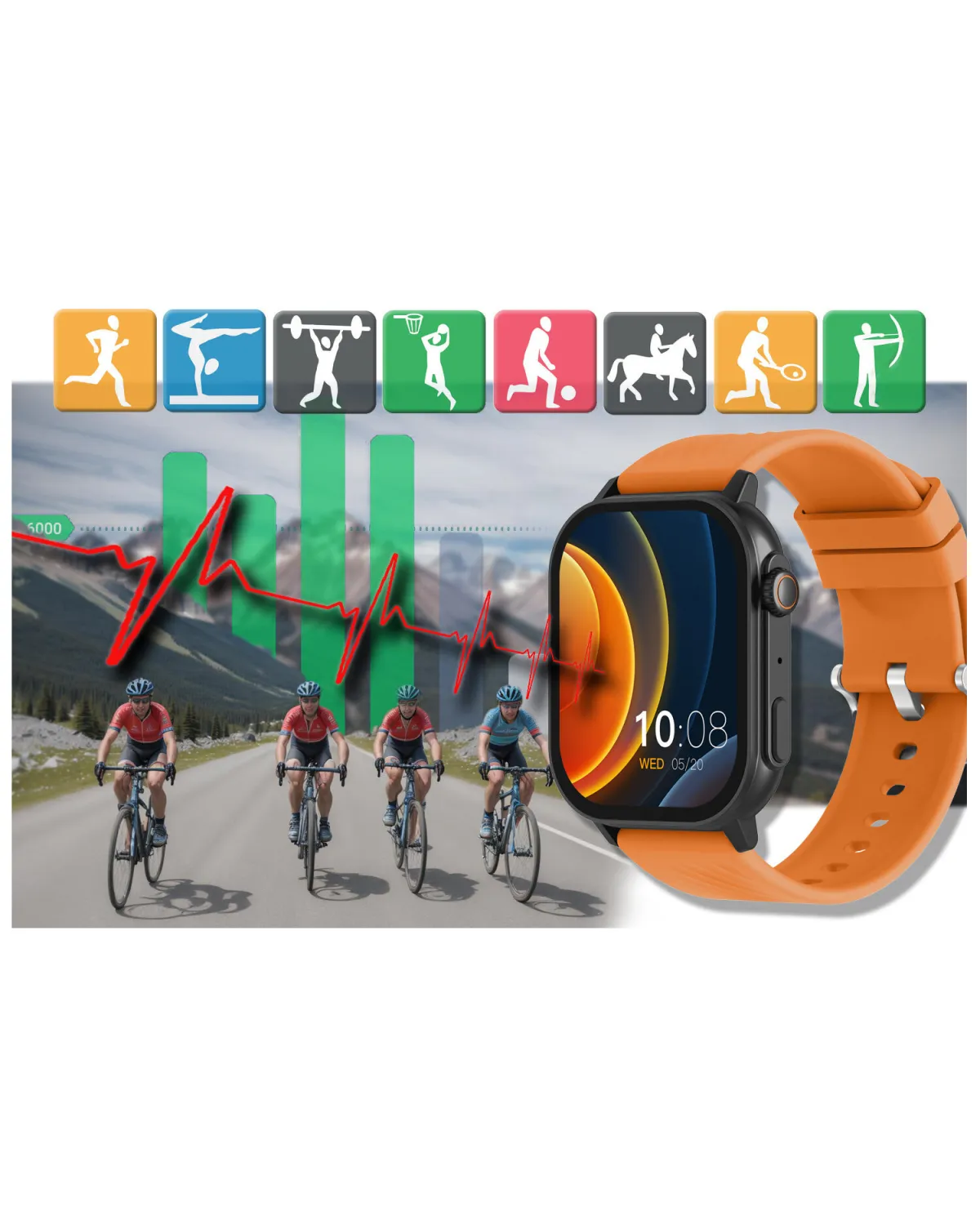 SMARTWATCH UNISEX GRAVITY GT15-2 - ROZMOWY BLUETOOTH, DODATKOWY PASEK (sg029b) SMARTWATCH UNISEX GRAVITY GT15-2 - ROZMOWY BLUETOOTH, DODATKOWY PASEK (sg029b)