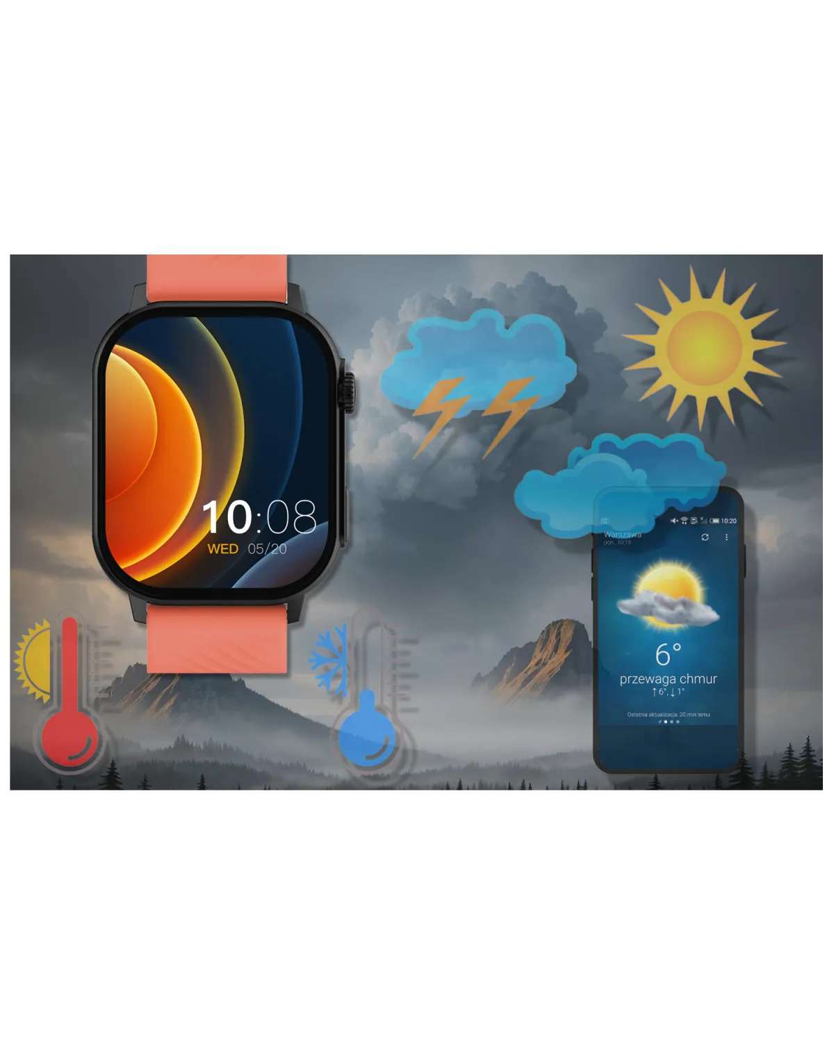 SMARTWATCH UNISEX GRAVITY GT15-3 - ROZMOWY BLUETOOTH, DODATKOWY PASEK (sg029c)