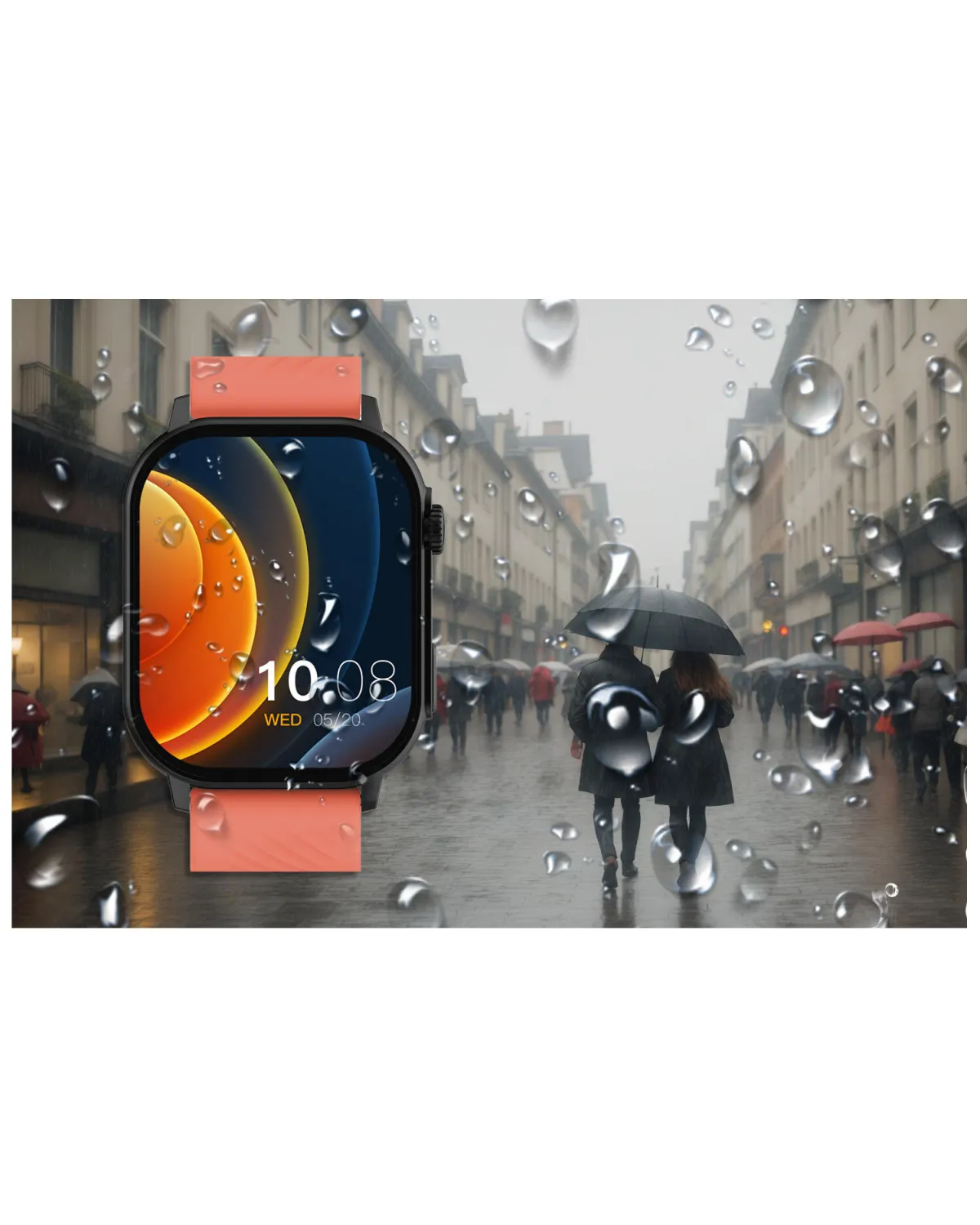 SMARTWATCH UNISEX GRAVITY GT15-3 - ROZMOWY BLUETOOTH, DODATKOWY PASEK (sg029c)