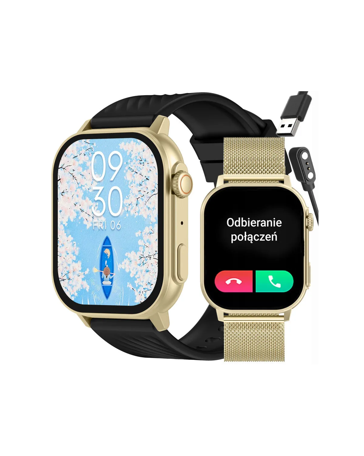 SMARTWATCH UNISEX GRAVITY GT15-6 - ROZMOWY BLUETOOTH, DODATKOWY PASEK (sg029f) SMARTWATCH UNISEX GRAVITY GT15-6 - ROZMOWY BLUETOOTH, DODATKOWY PASEK (sg029f)