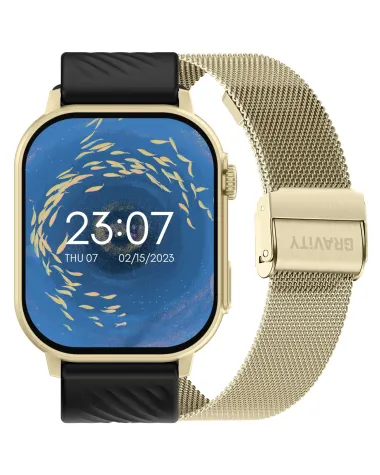 SMARTWATCH UNISEX GRAVITY GT15-6 - ROZMOWY BLUETOOTH, DODATKOWY PASEK (sg029f) SMARTWATCH UNISEX GRAVITY GT15-6 - ROZMOWY BLUETOOTH, DODATKOWY PASEK (sg029f)