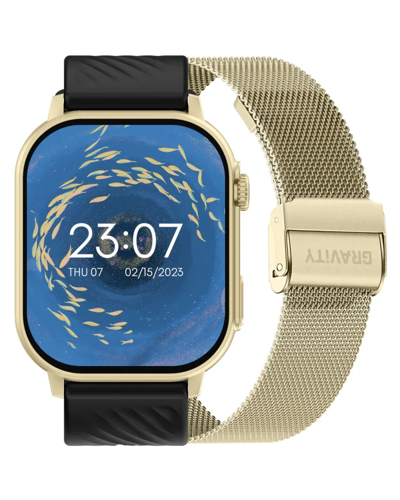 SMARTWATCH UNISEX GRAVITY GT15-6 - ROZMOWY BLUETOOTH, DODATKOWY PASEK (sg029f) SMARTWATCH UNISEX GRAVITY GT15-6 - ROZMOWY BLUETOOTH, DODATKOWY PASEK (sg029f)