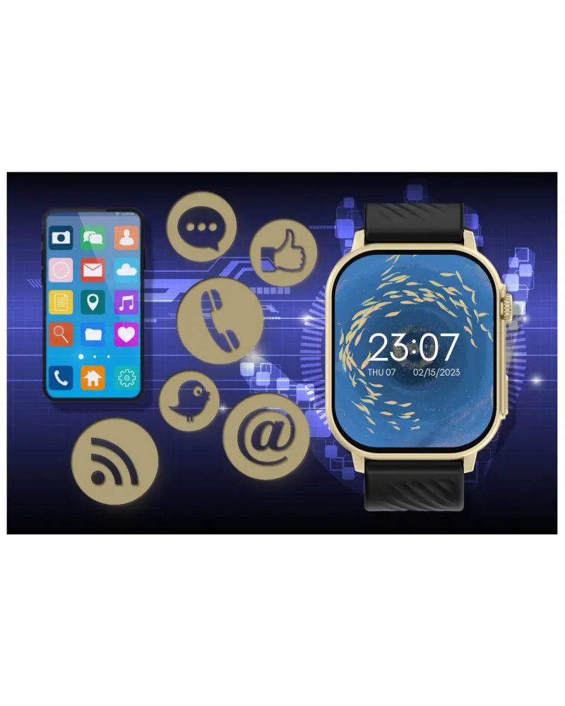 SMARTWATCH UNISEX GRAVITY GT15-6 - ROZMOWY BLUETOOTH, DODATKOWY PASEK (sg029f) SMARTWATCH UNISEX GRAVITY GT15-6 - ROZMOWY BLUETOOTH, DODATKOWY PASEK (sg029f)