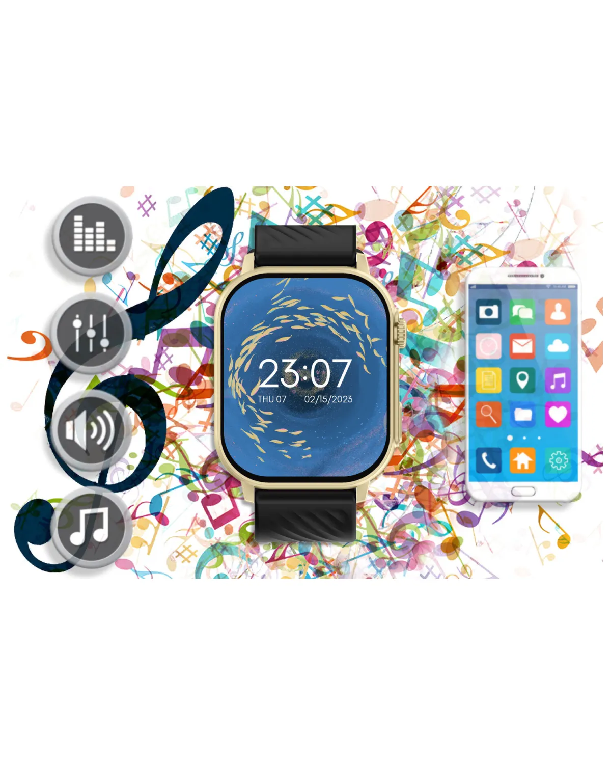 SMARTWATCH UNISEX GRAVITY GT15-6 - ROZMOWY BLUETOOTH, DODATKOWY PASEK (sg029f) SMARTWATCH UNISEX GRAVITY GT15-6 - ROZMOWY BLUETOOTH, DODATKOWY PASEK (sg029f)