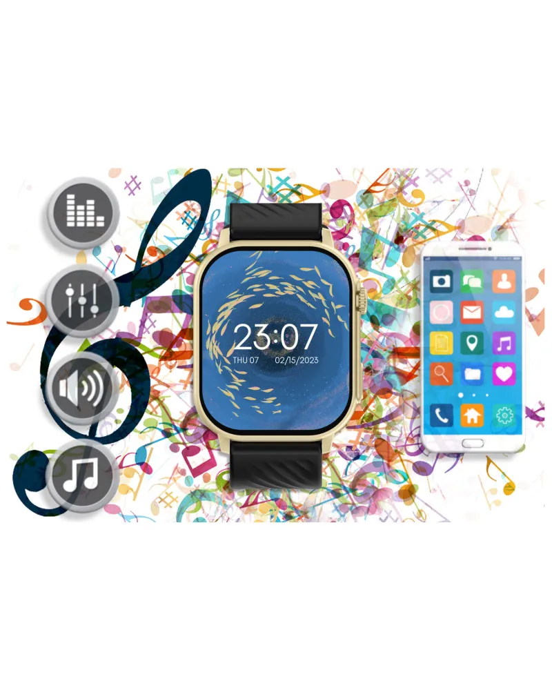 SMARTWATCH UNISEX GRAVITY GT15-6 - ROZMOWY BLUETOOTH, DODATKOWY PASEK (sg029f) SMARTWATCH UNISEX GRAVITY GT15-6 - ROZMOWY BLUETOOTH, DODATKOWY PASEK (sg029f)