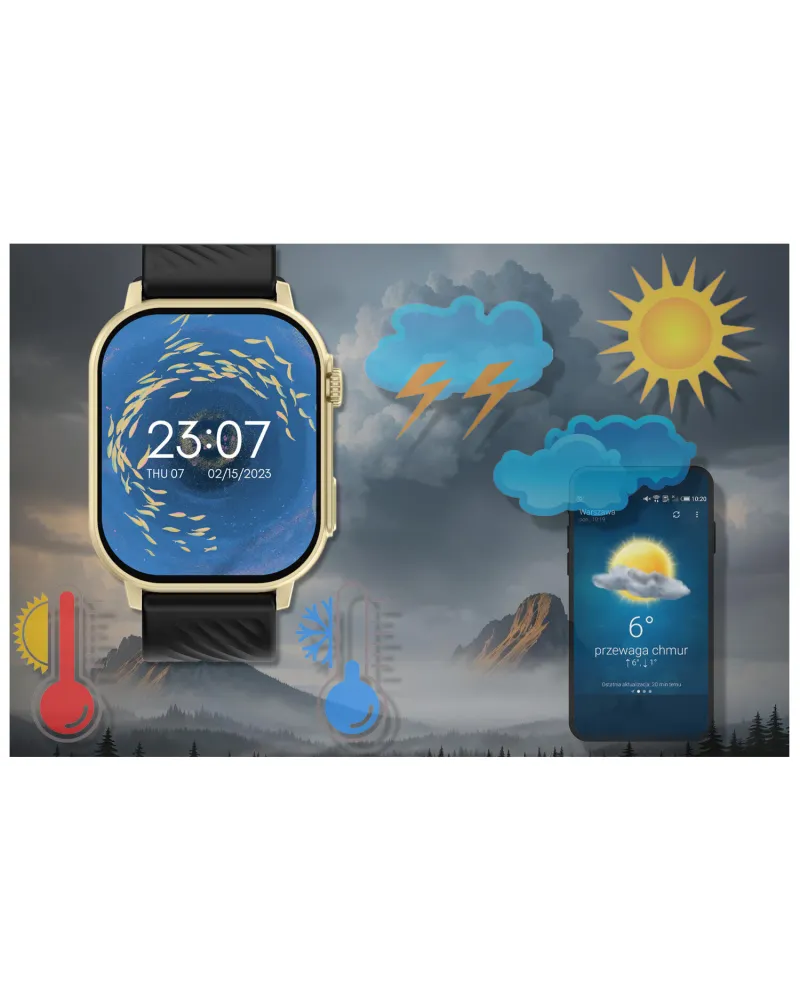 SMARTWATCH UNISEX GRAVITY GT15-6 - ROZMOWY BLUETOOTH, DODATKOWY PASEK (sg029f) SMARTWATCH UNISEX GRAVITY GT15-6 - ROZMOWY BLUETOOTH, DODATKOWY PASEK (sg029f)