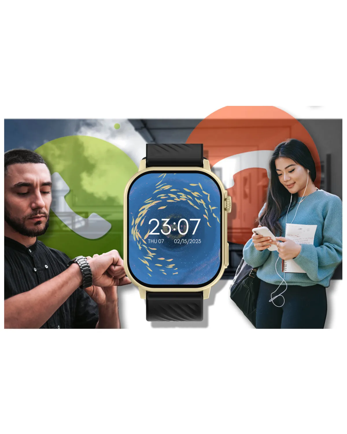 SMARTWATCH UNISEX GRAVITY GT15-6 - ROZMOWY BLUETOOTH, DODATKOWY PASEK (sg029f) SMARTWATCH UNISEX GRAVITY GT15-6 - ROZMOWY BLUETOOTH, DODATKOWY PASEK (sg029f)