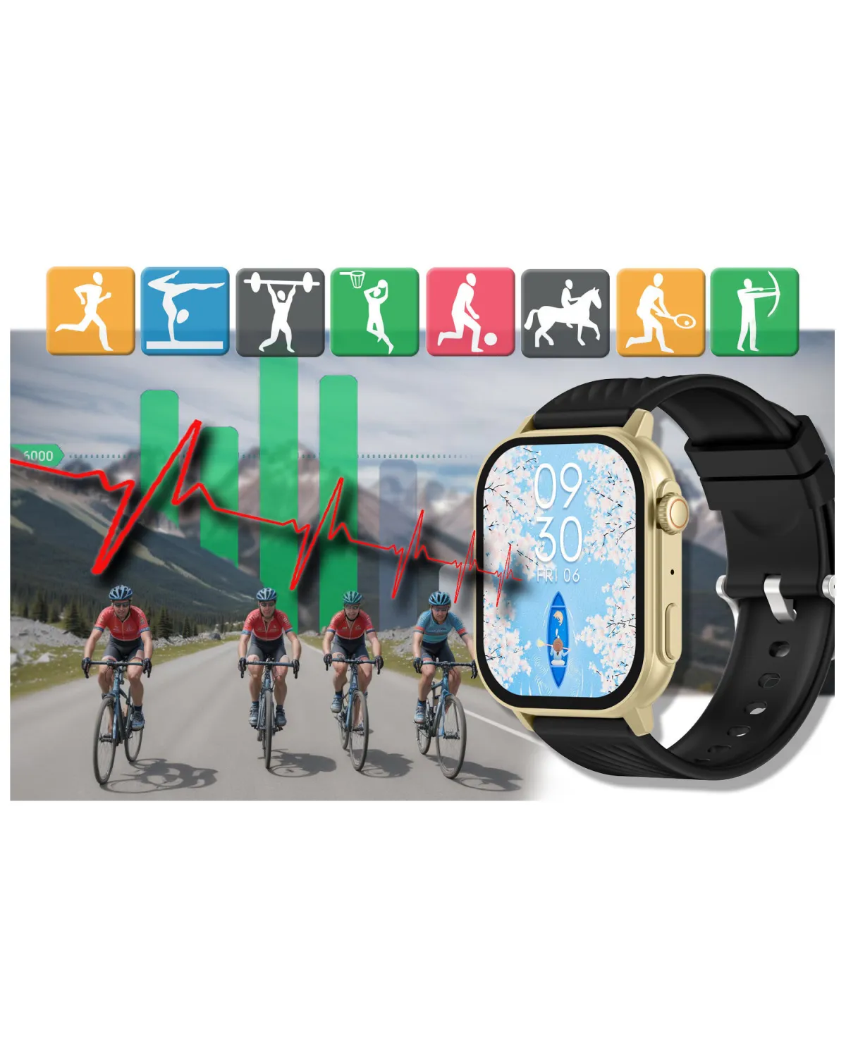 SMARTWATCH UNISEX GRAVITY GT15-6 - ROZMOWY BLUETOOTH, DODATKOWY PASEK (sg029f) SMARTWATCH UNISEX GRAVITY GT15-6 - ROZMOWY BLUETOOTH, DODATKOWY PASEK (sg029f)