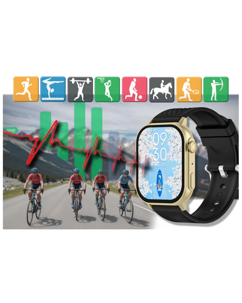 SMARTWATCH UNISEX GRAVITY GT15-6 - ROZMOWY BLUETOOTH, DODATKOWY PASEK (sg029f) SMARTWATCH UNISEX GRAVITY GT15-6 - ROZMOWY BLUETOOTH, DODATKOWY PASEK (sg029f)