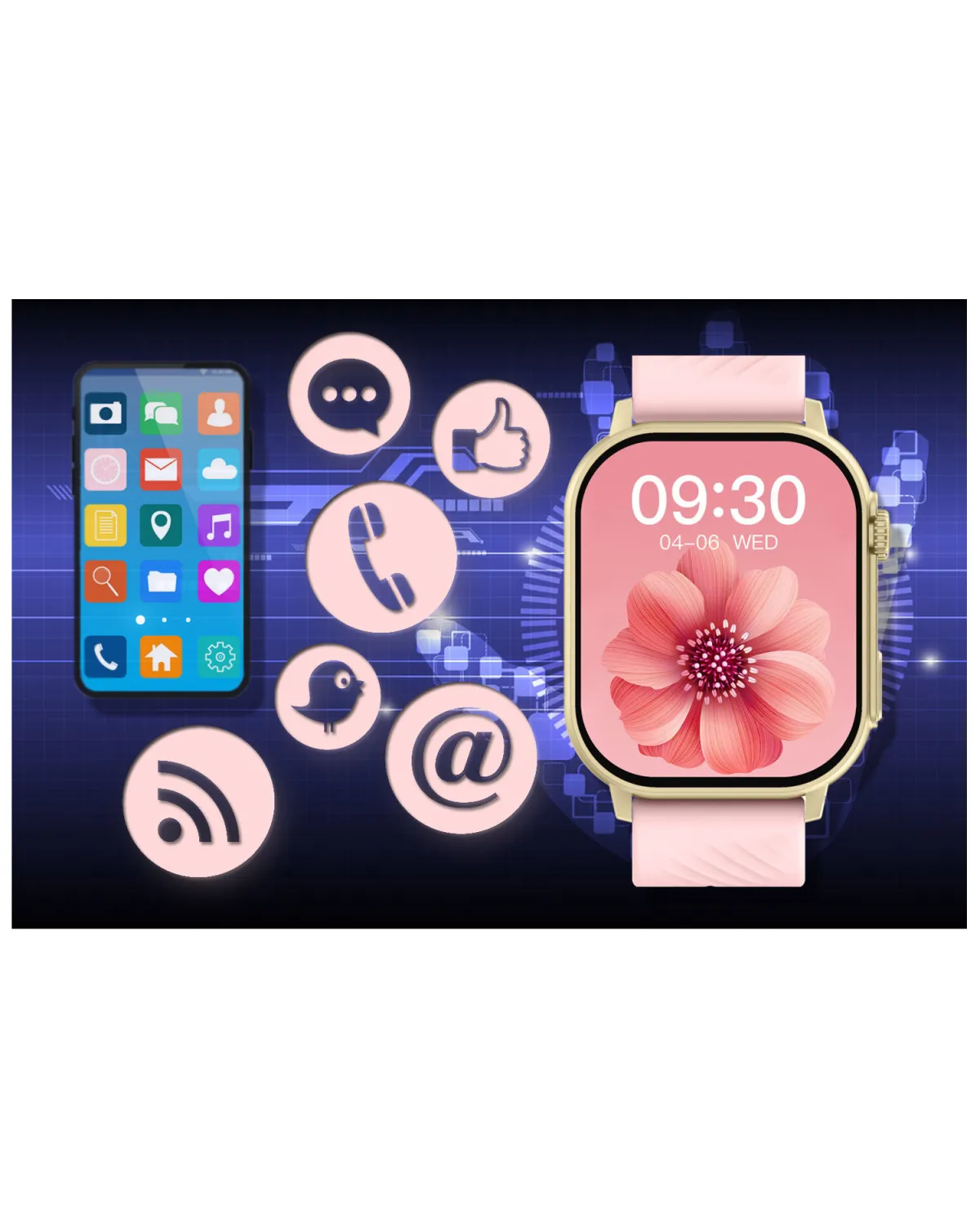 SMARTWATCH UNISEX GRAVITY GT15-7 - ROZMOWY BLUETOOTH, DODATKOWY PASEK (sg029g)