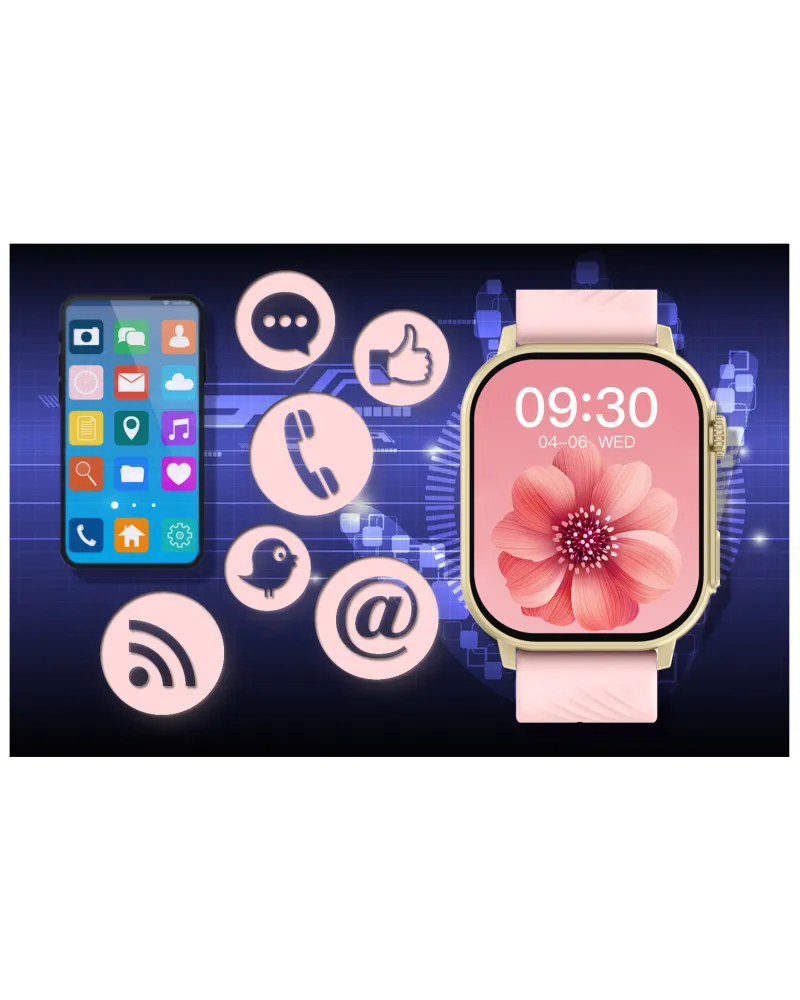 SMARTWATCH UNISEX GRAVITY GT15-7 - ROZMOWY BLUETOOTH, DODATKOWY PASEK (sg029g)