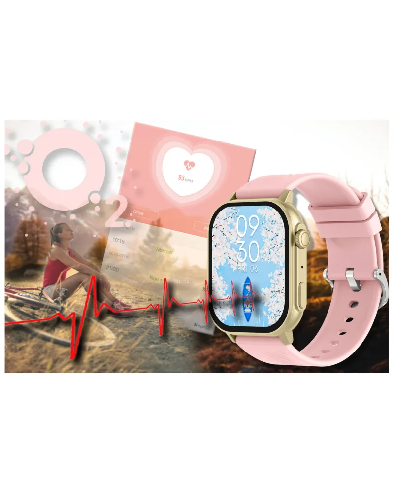 SMARTWATCH UNISEX GRAVITY GT15-7 - ROZMOWY BLUETOOTH, DODATKOWY PASEK (sg029g)