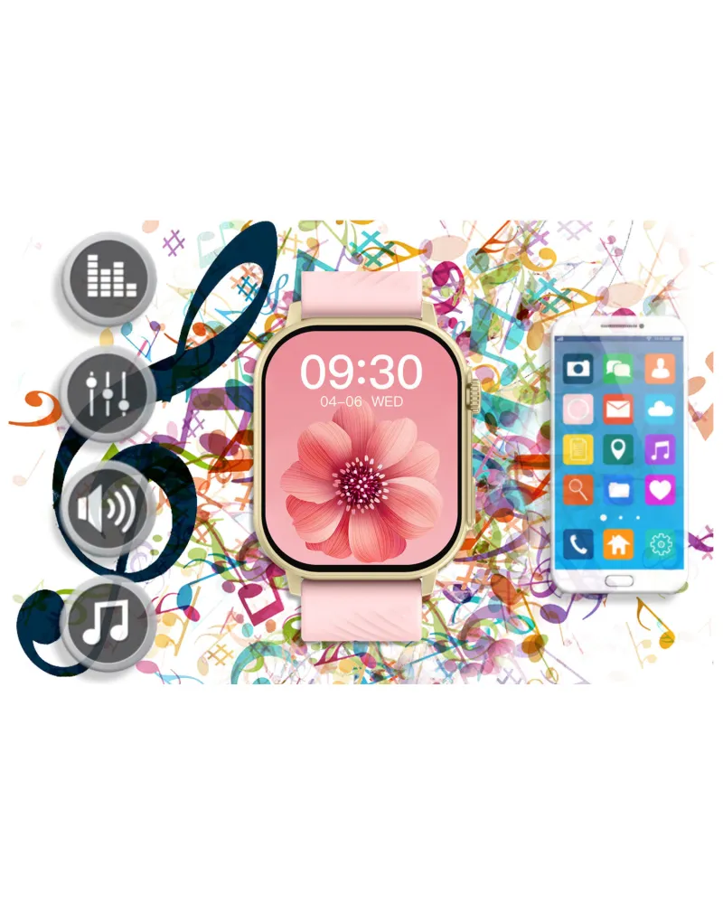 SMARTWATCH UNISEX GRAVITY GT15-7 - ROZMOWY BLUETOOTH, DODATKOWY PASEK (sg029g)