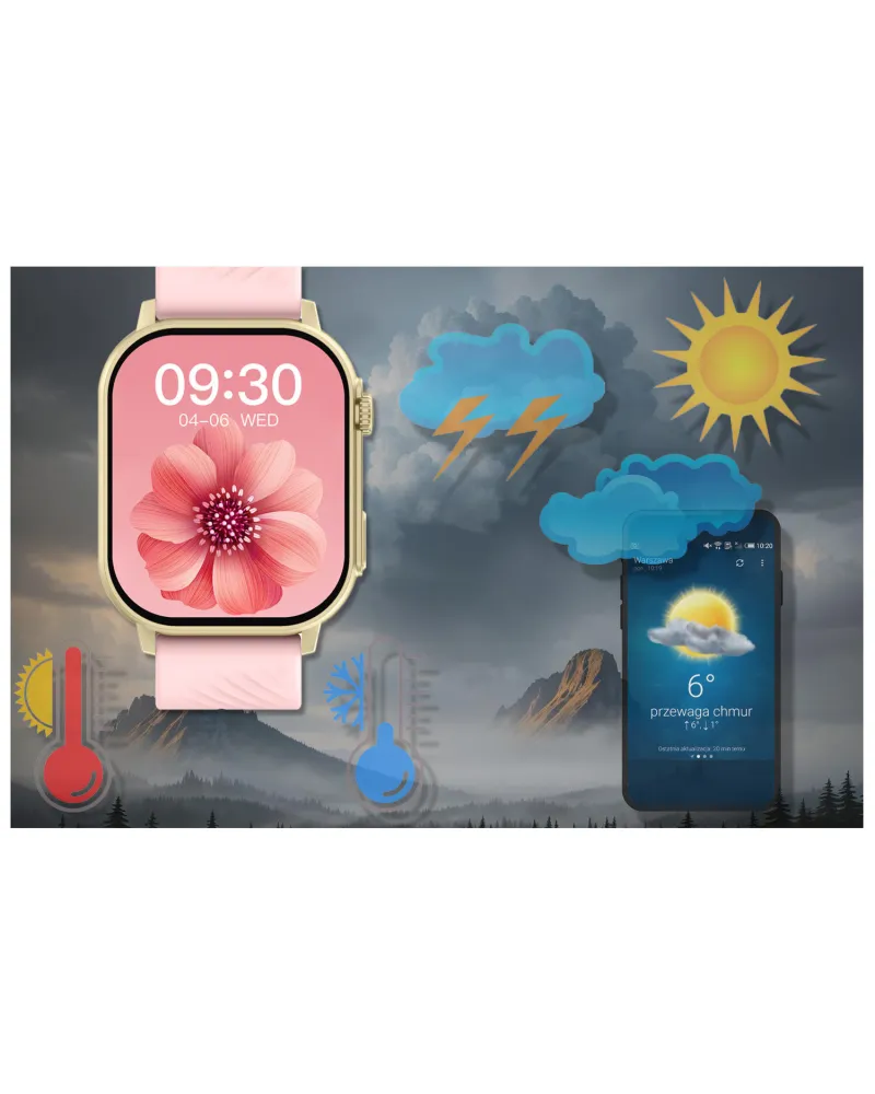 SMARTWATCH UNISEX GRAVITY GT15-7 - ROZMOWY BLUETOOTH, DODATKOWY PASEK (sg029g)