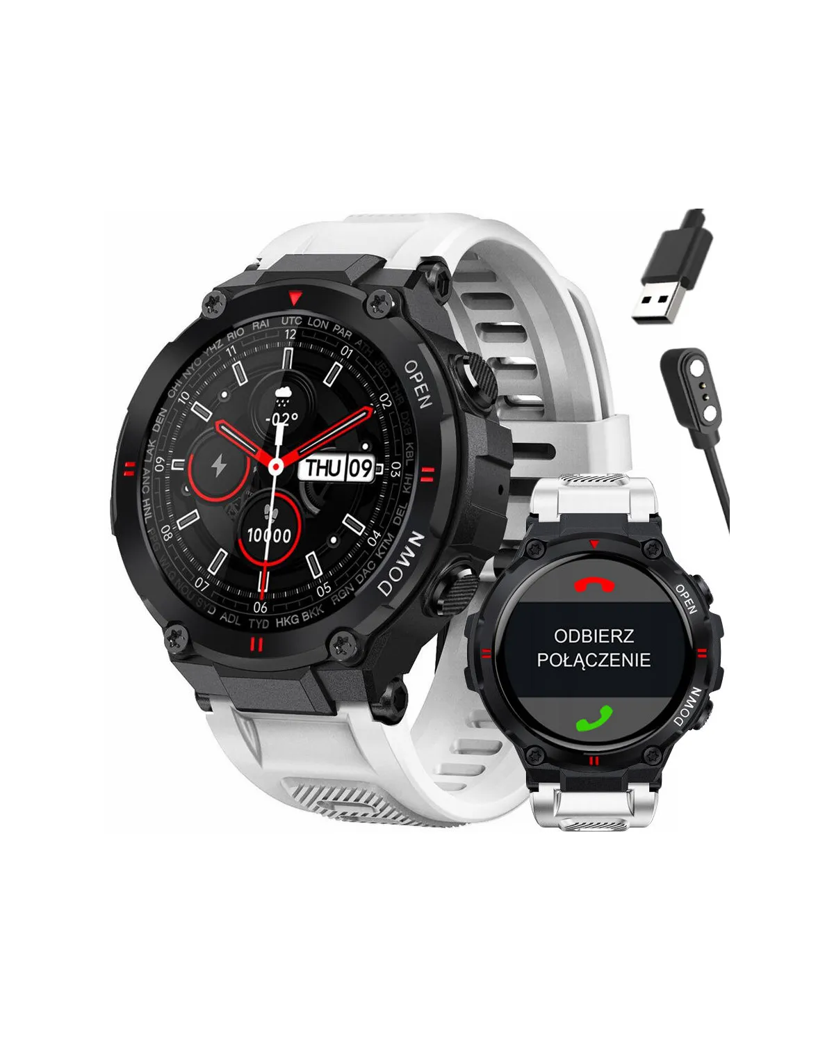 SMARTWATCH MĘSKI GRAVITY GT7-6 - WYKONYWANIE POŁĄCZEŃ (sg016f)